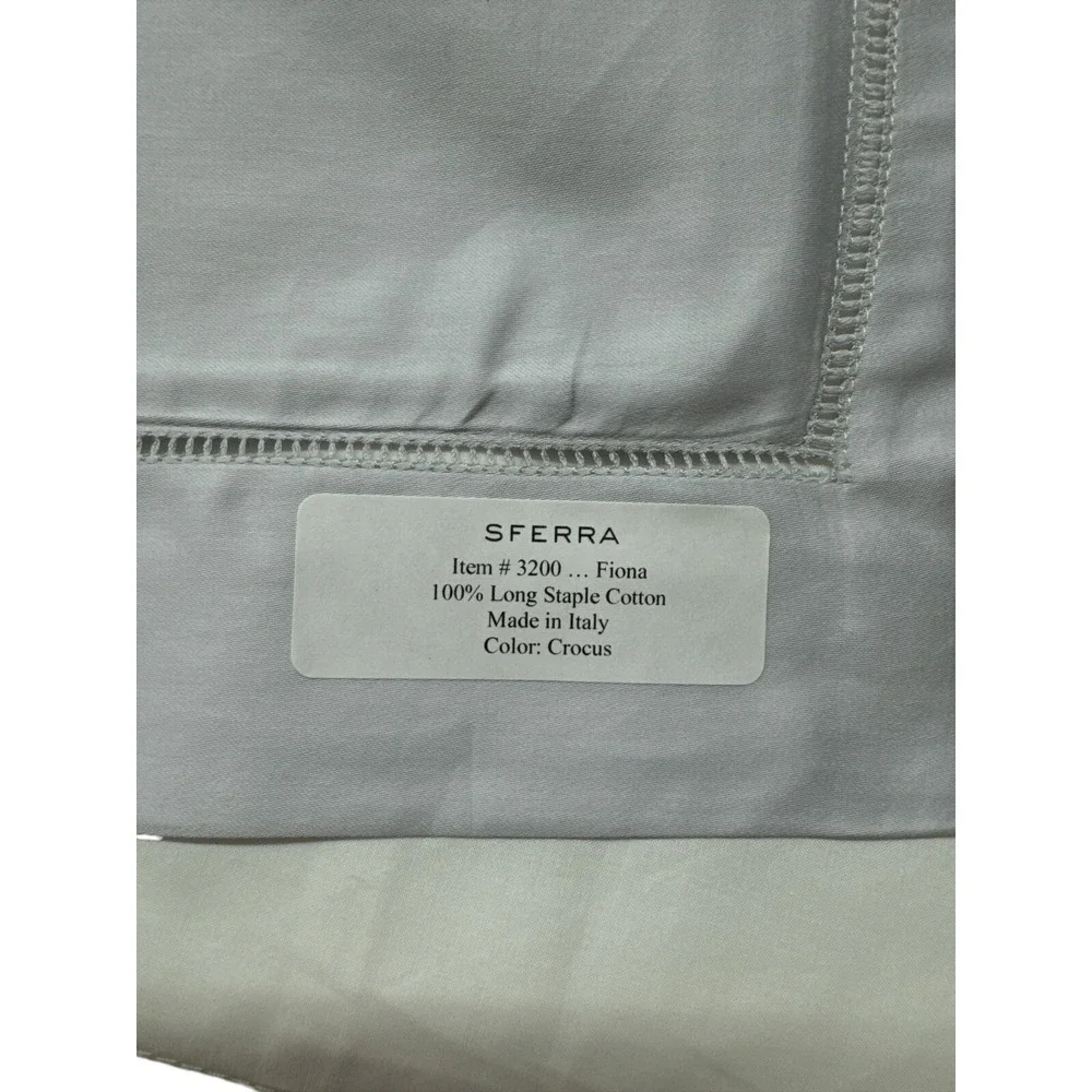 Sferra Fiona Crocus  Sateen Sham Flange #3200 12x16 Brand New w/tag Italy